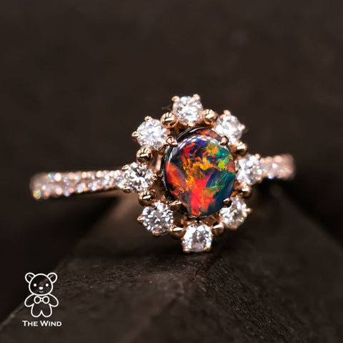 Opal Engagement Ring