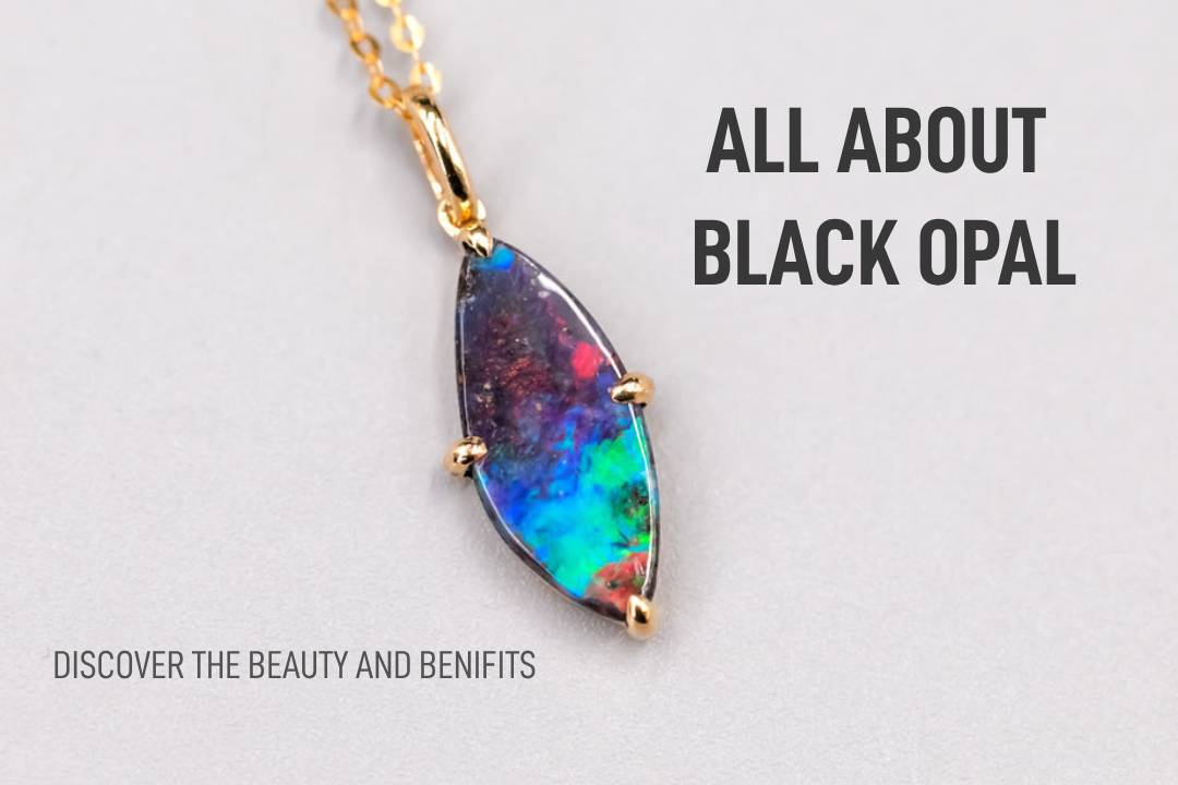 Australian Boulder Opal Necklace Pendant Rainbow Color