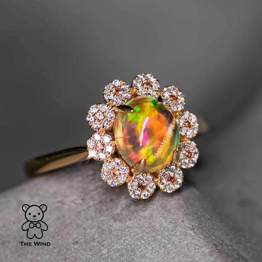 Online Black Opal Engagement Ring & Necklace Shop | The wind Opal – The ...