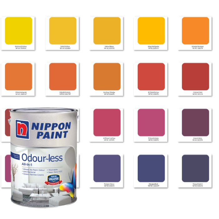 Nippon Paint Odour-Less All-in-1 (Blue) - Intertech Hardware Singapore