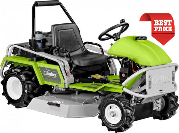Product image of the GRILLO CLIMBER 9.18 ride on hydrostatic brush cutter in green and black