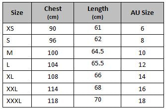 sleeveless gym hoodie size chart