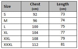 mens gym singlet alpha size chart