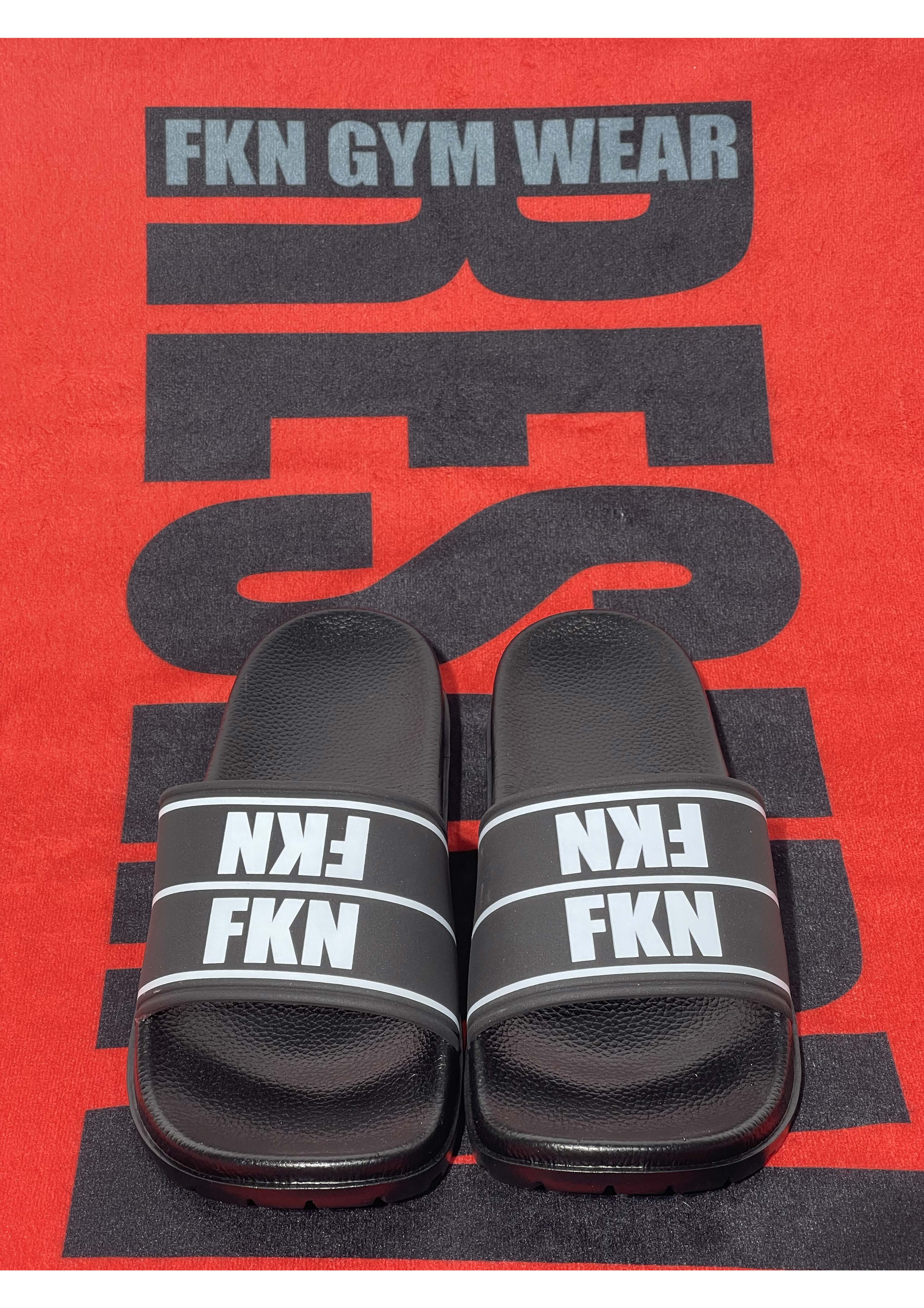 Image of Limited Edition FKN Slides | Black  B R e L 