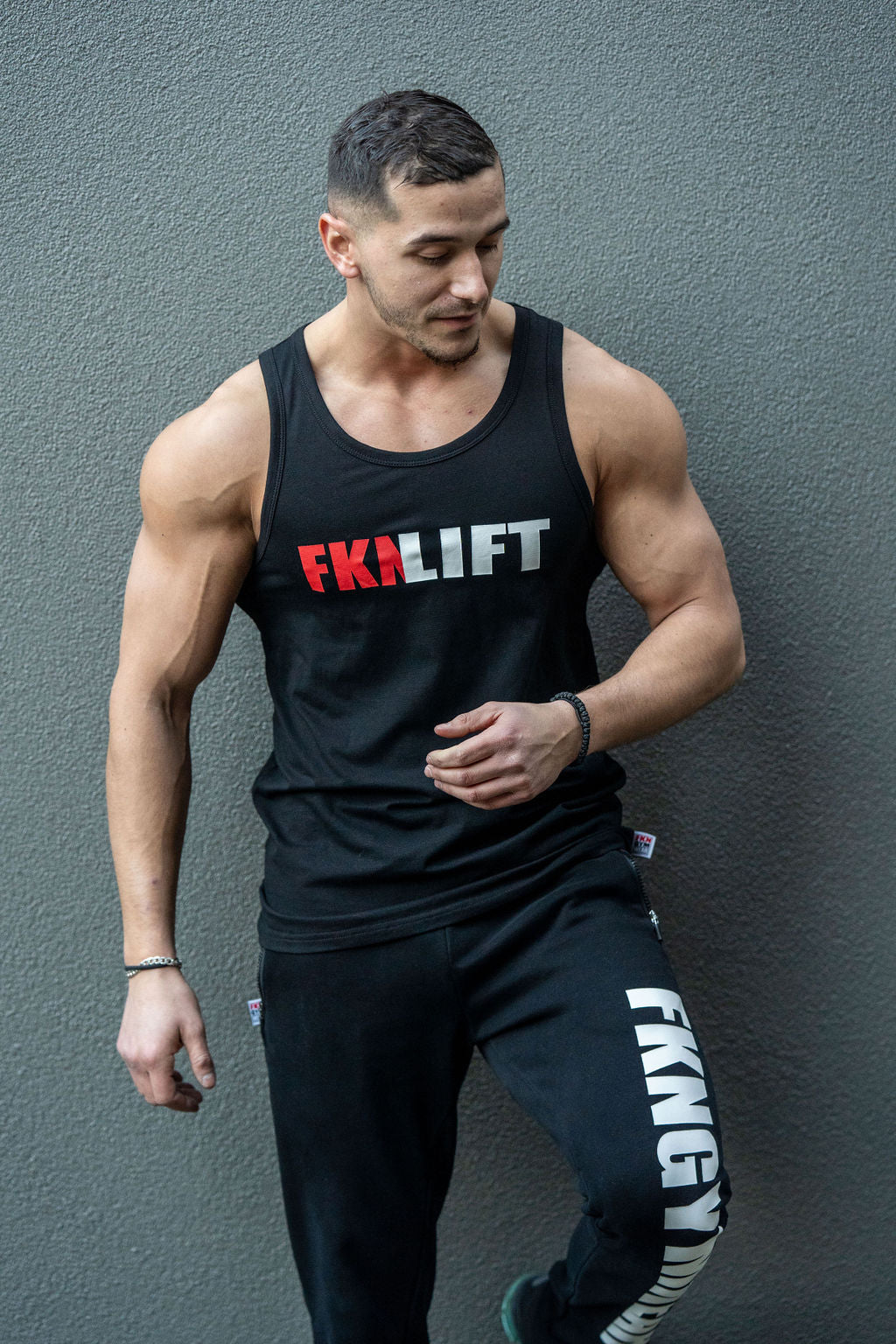 Image of Conquer | FKNLIFT Gym Singlet | Black