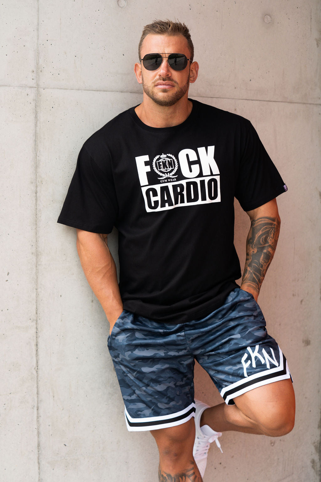 Image of FUCK CARDIO | Men's Gym T-Shirt | Black