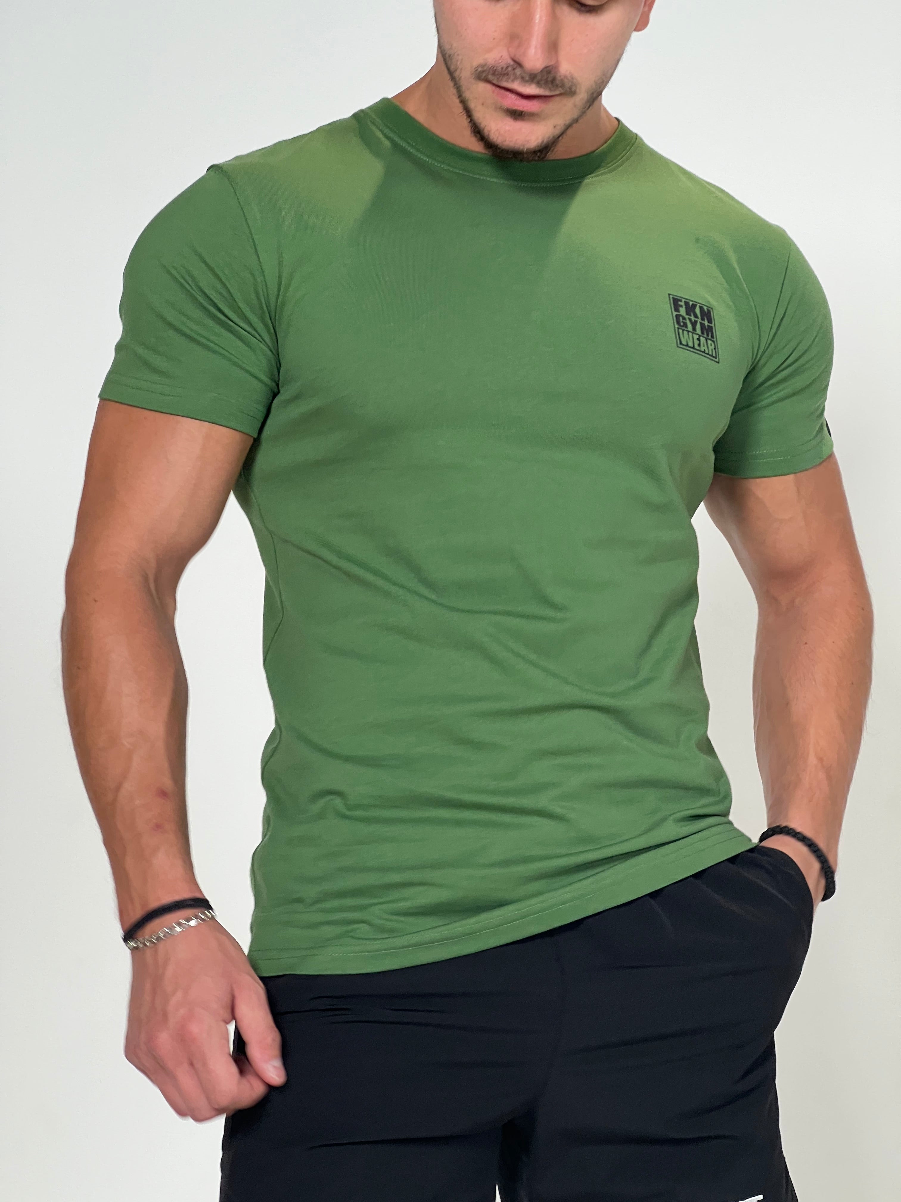 Image of Stone | Men's Gym T-Shirt | Green