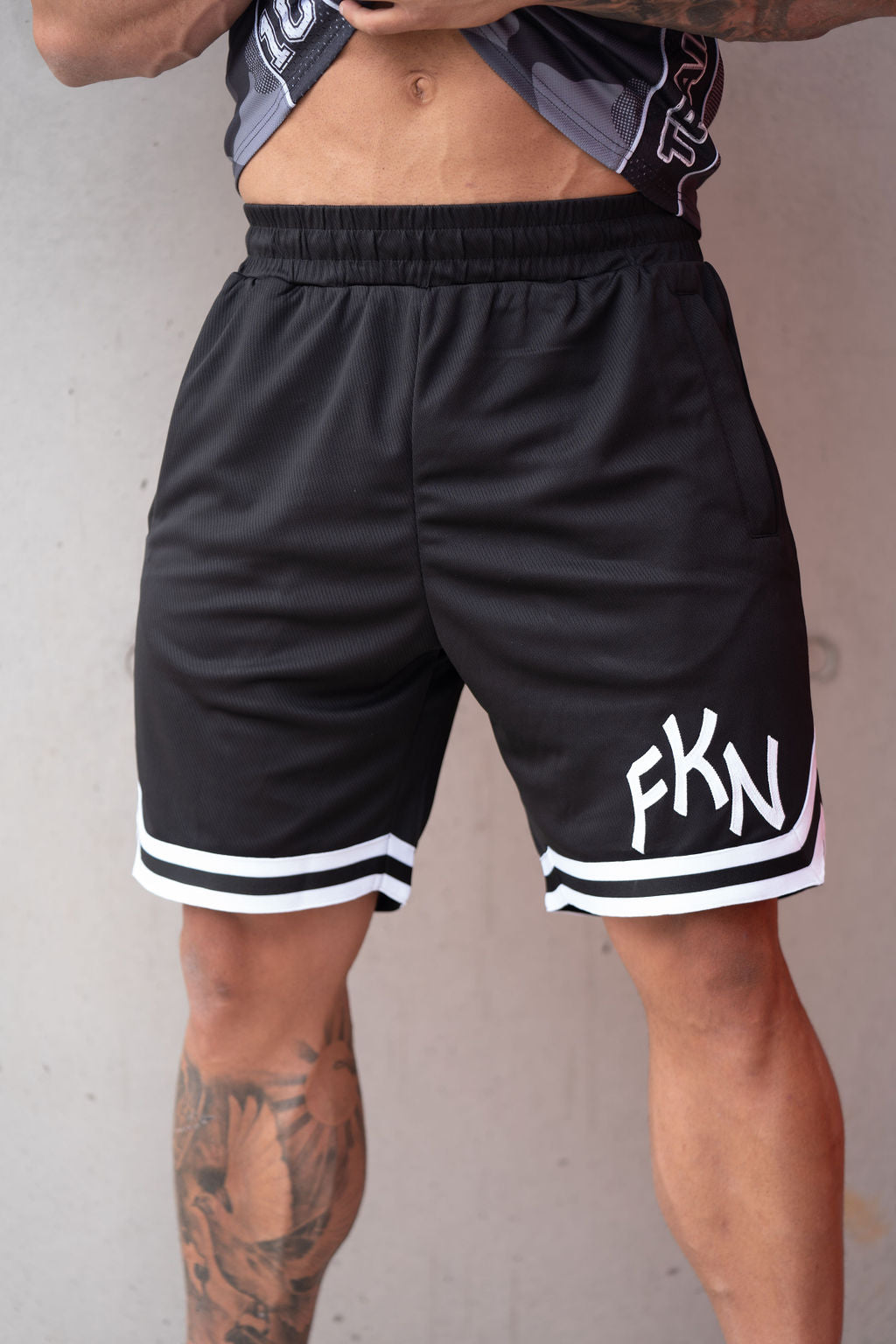 Image of FKN Baller | Men's Gym Shorts Basketball | Black  