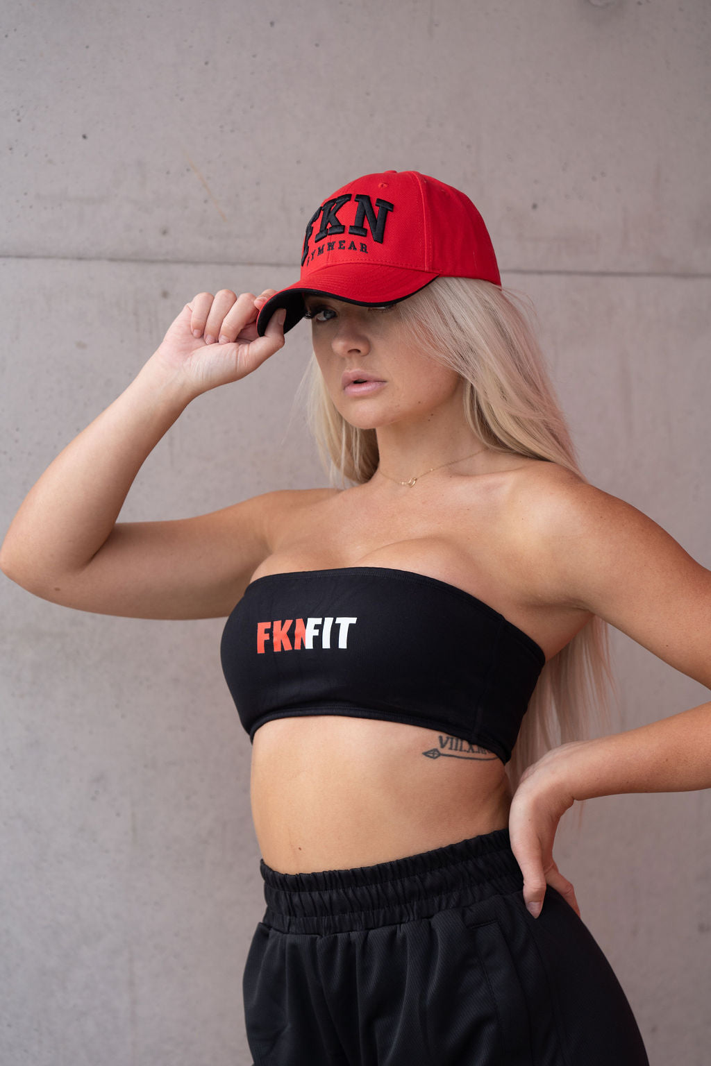 Image of FKNFIT | Women's Bandeau Gym Tube Top | Black