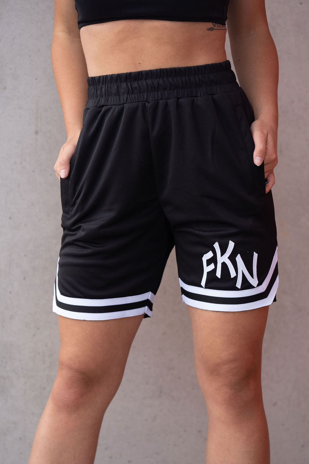 Image of FKN Baller | Women's Gym Shorts Basketball | Black