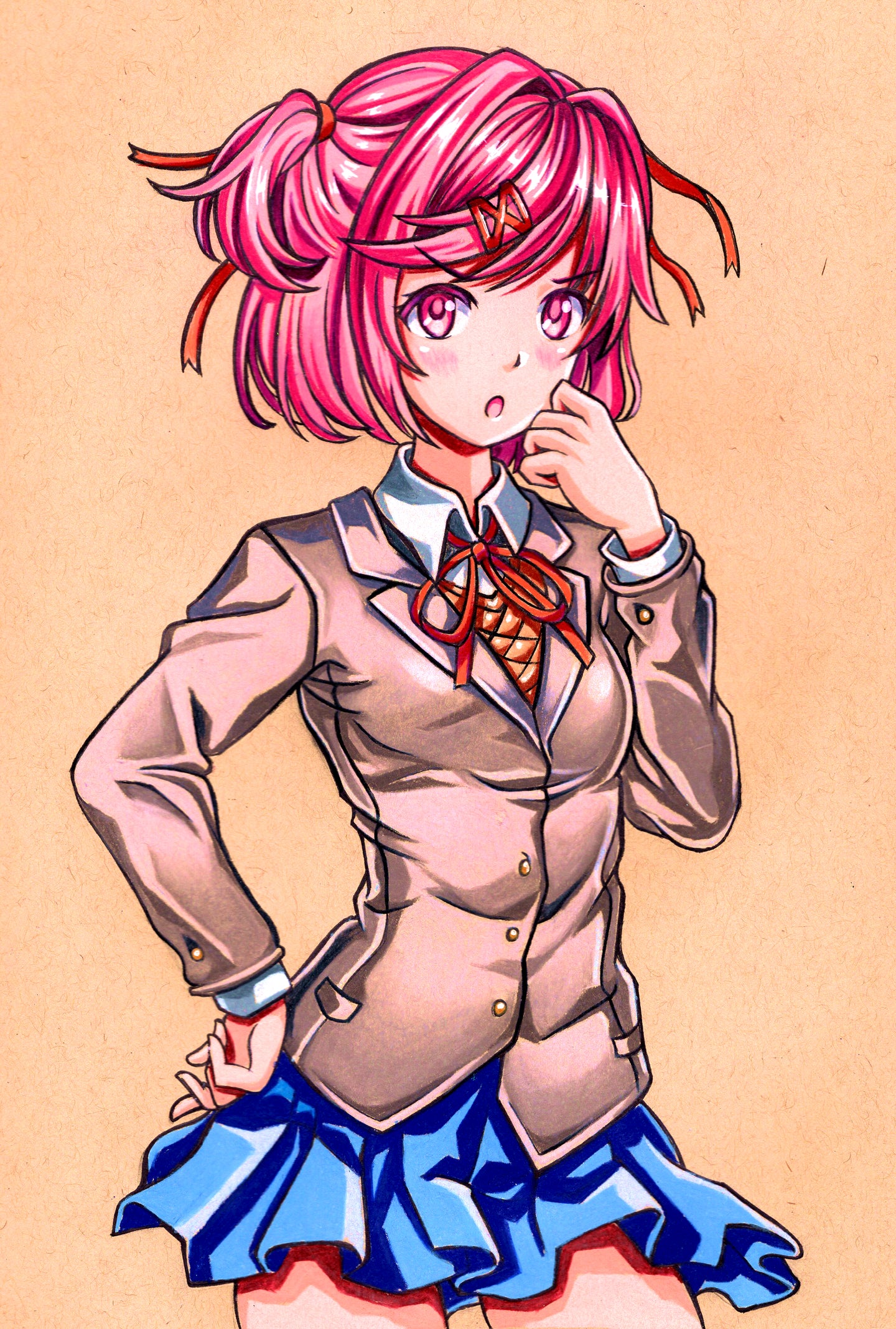 Natsuki Doki Doki Literature Club – rafaelsketchart