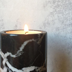 A black marble scented candle gift