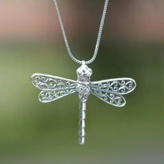 A lucky dragonfly necklace