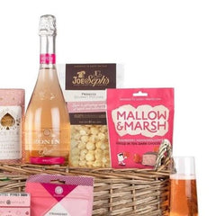 The contents of a gift hamper