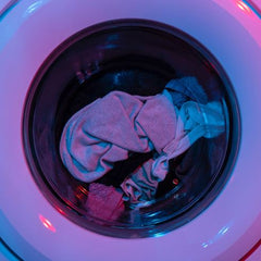 Clothes in a washing machine