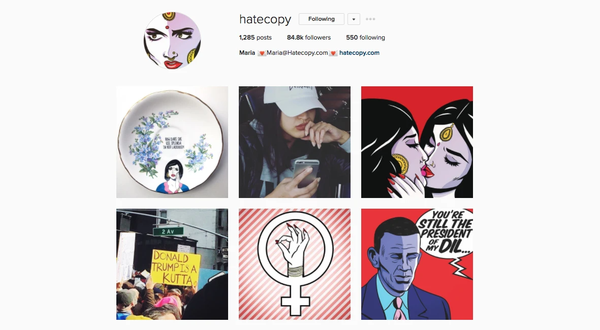 艺术家Maria在Instagram培养粉丝并卖画