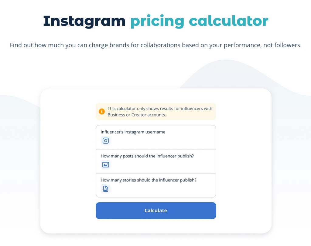 Instagram定价计算器——Inzpire，计算你想要合作的网红的平均费用