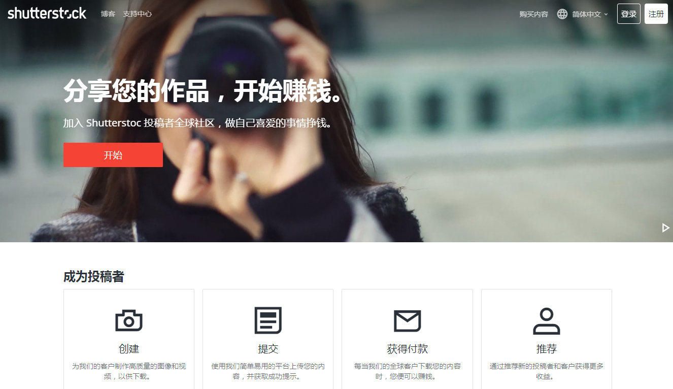 Shutterstock图库网站