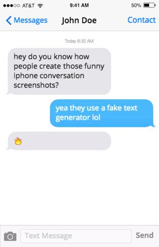 制作对话截图的内容营销工具 Fake iPhone Text Generator