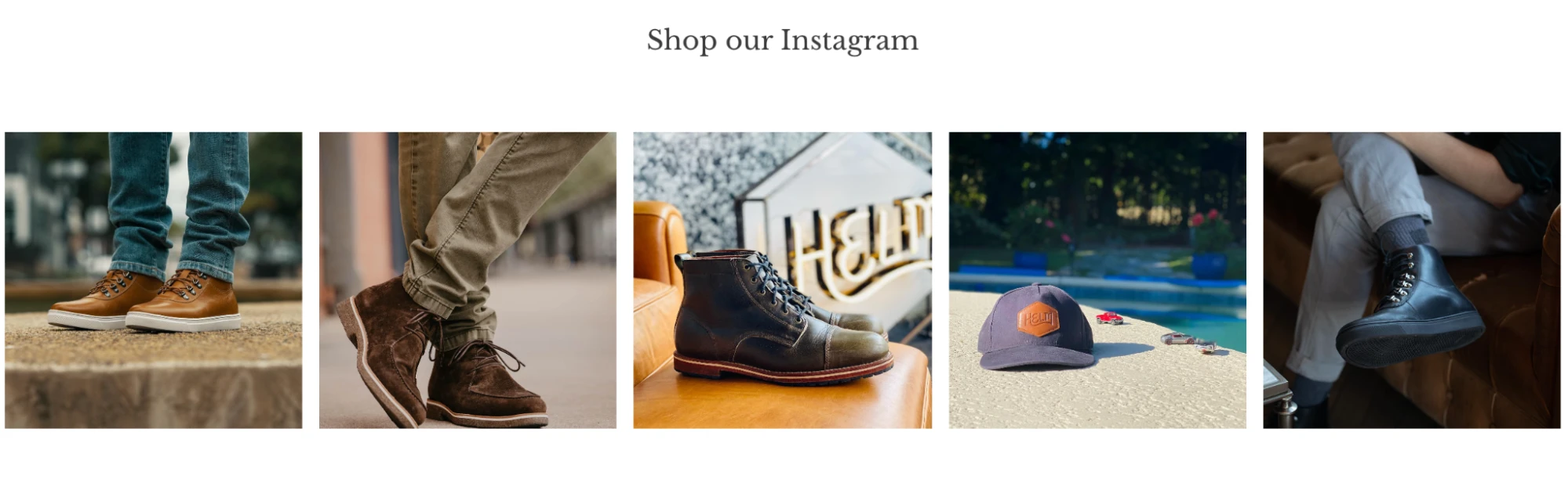 商店也可以选择直接在其网站上嵌入 Instagram 照片墙