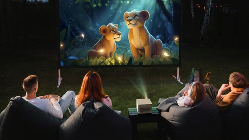 Enjoy movie night with family by xgimi horizon ultra 4k projector
