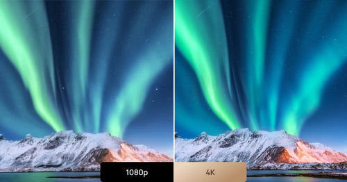 the image quality differences between the 1080p and 4k