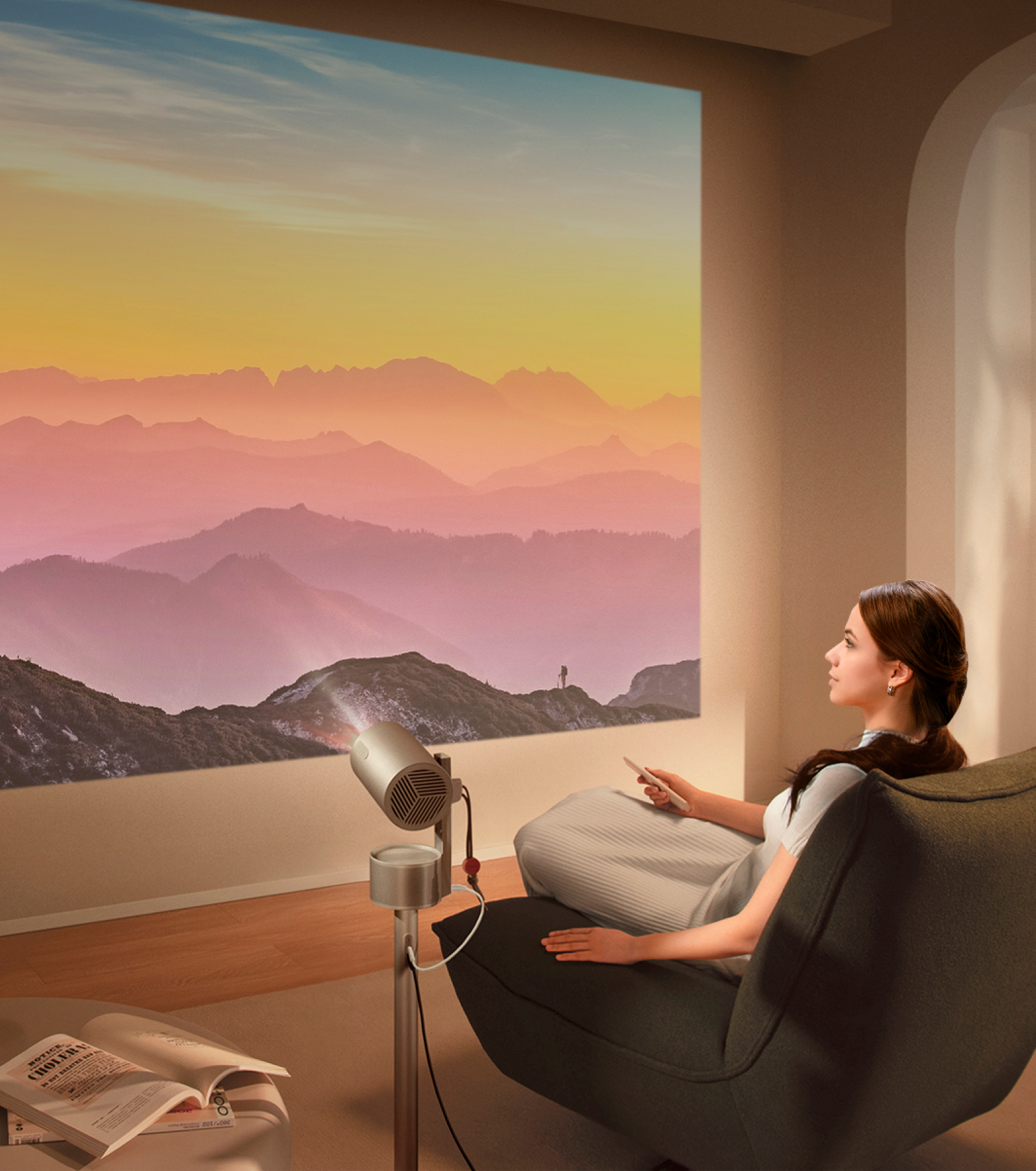 Easily use your projector indoors with the PowerBase Stand.