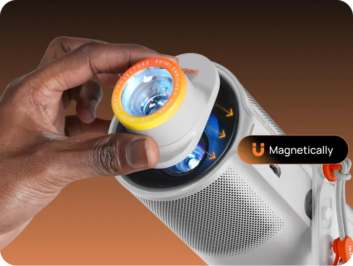 XGIMI MoGo 4 Smart 1080p Projector - Magnetic Creative Filter Click, Click, BOOM Transforming your space has never been simpler. Just snap the Magnetic Creative Filter onto the lens, and vibe out. XGIMI MoGo 4 Smart 1080p Projector - Magnetic Creative Filter Click, Click, BOOM Transforming your space has never been simpler. Just snap the Magnetic Creative Filter onto the lens, and vibe out.