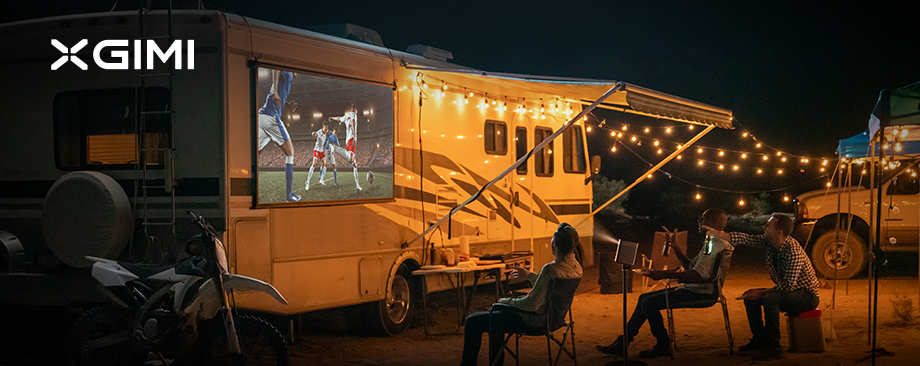 Creating a camping movie night with an outdoor projector