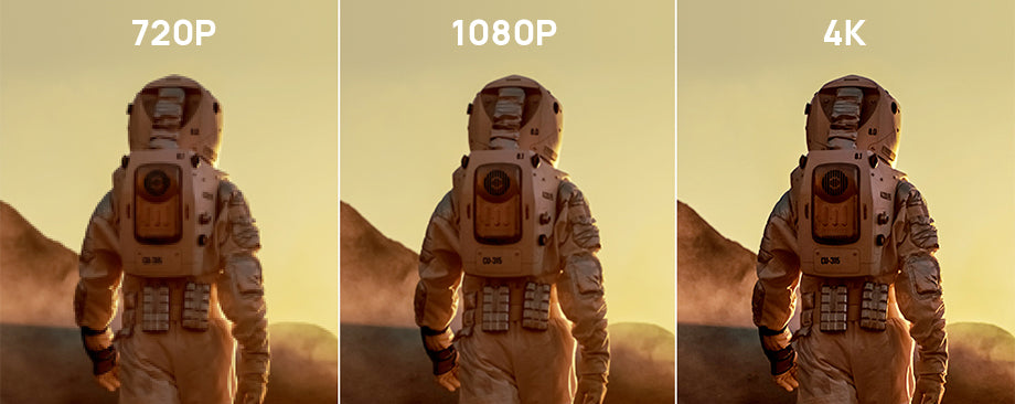 Comparison of different resolutions