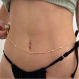 Simple gold waist chain, trendy and simple