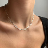 chain necklace, link necklace, link up necklace