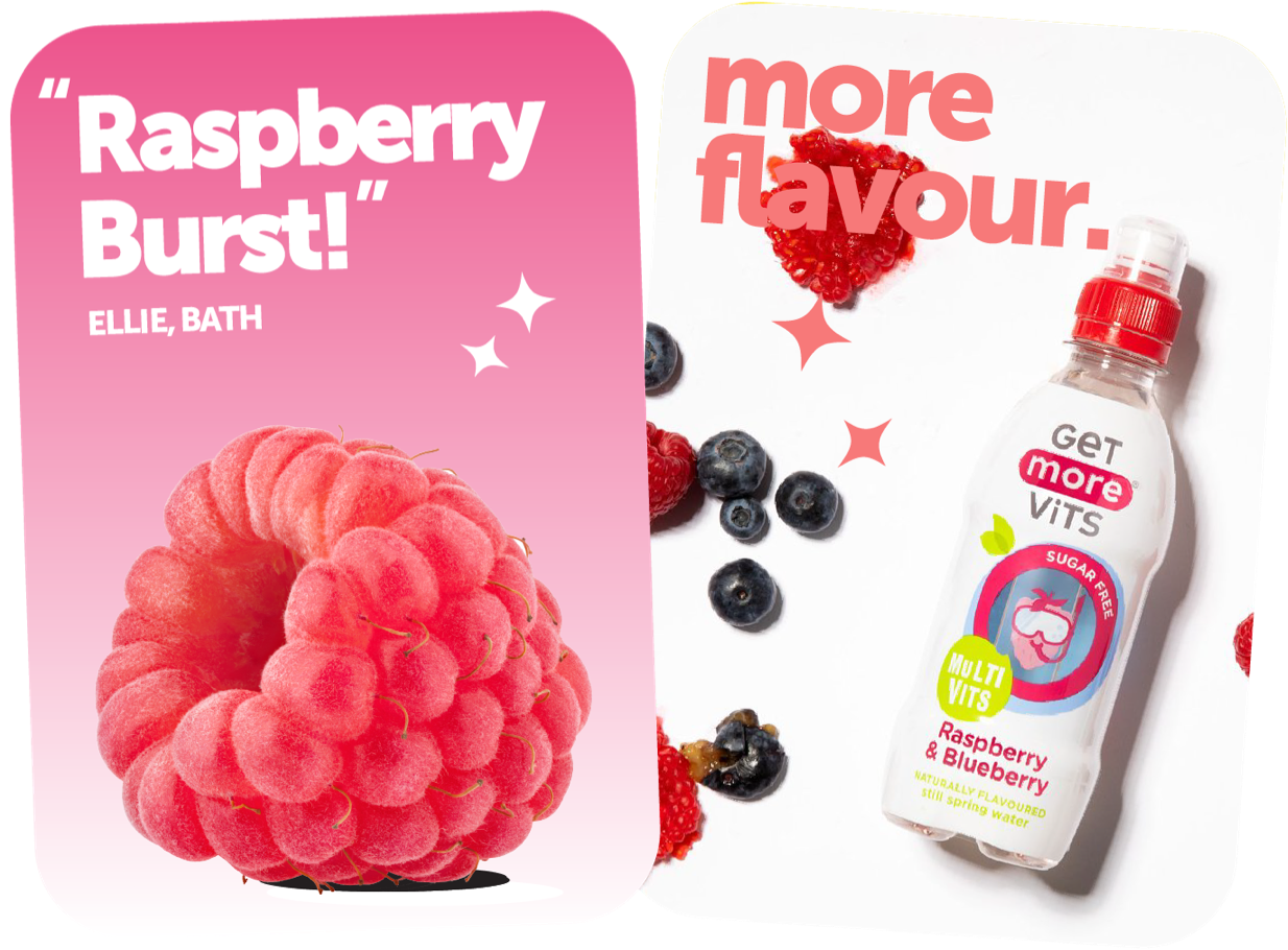 Raspberry & Blueberry Kids Multivits Drink 330ml