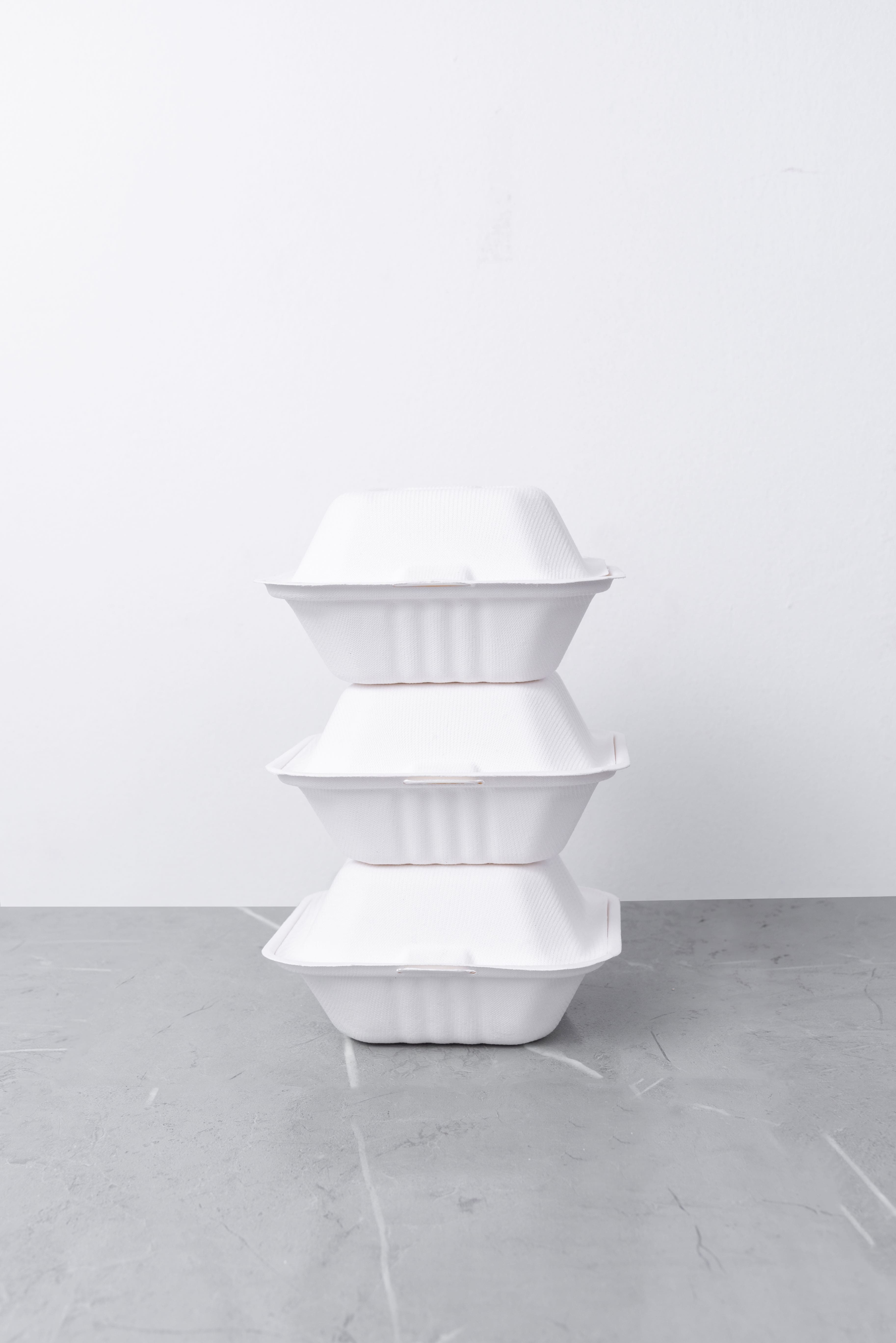 9X9 3-Compartment Clamshell To Go Containers [300pcs/ctn] Renewable &  Compostable Plant-Based