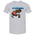 OKC THUNDER RUMBLE DRUM ROLL T-SHIRT IN GREY - FRONT VIEW