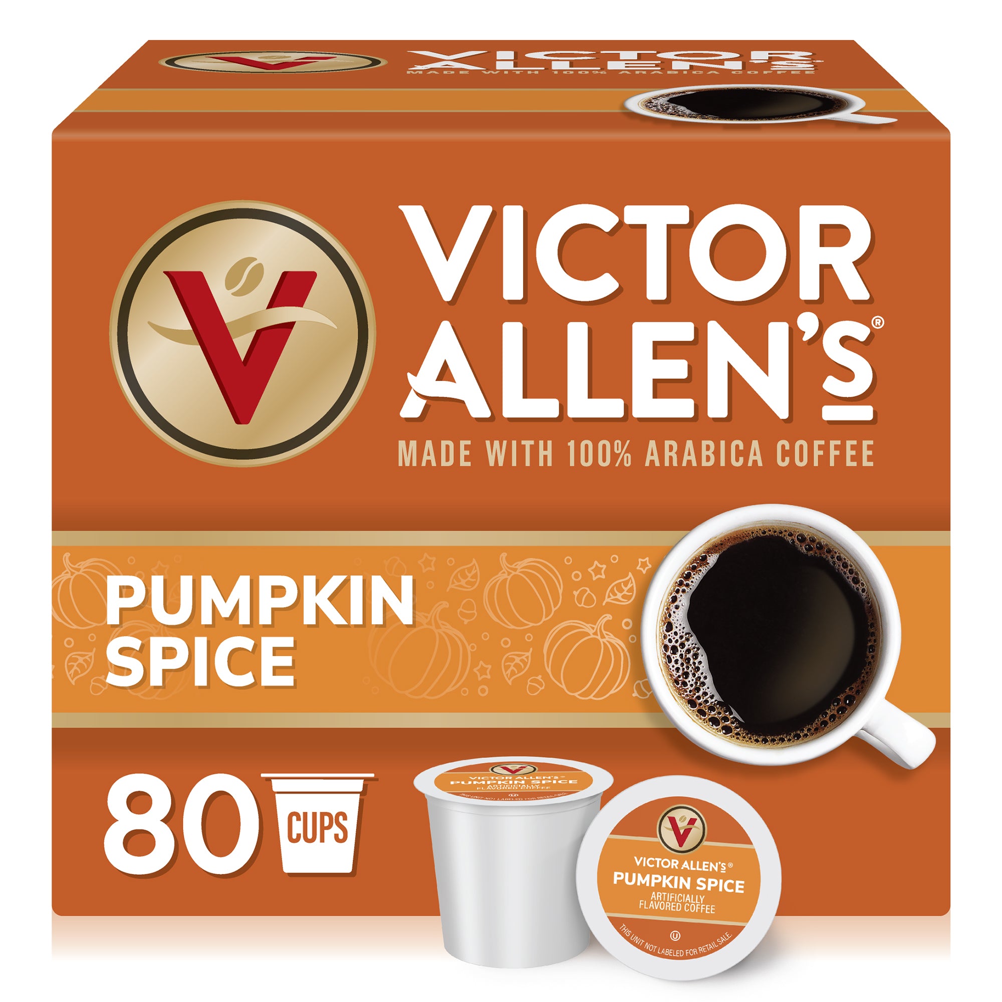 Pumpkin Spice, Medium Roast, Single Serve Coffee Pods for Keurig K-Cup Brewers - Victor Allen product image