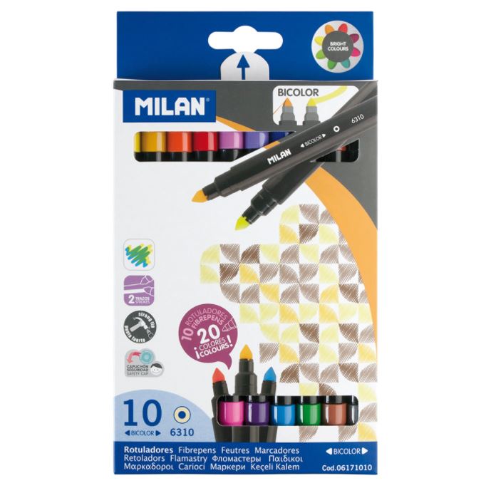 Ballpoint pen MILAN Compact Sunset 1.0 mm - blue