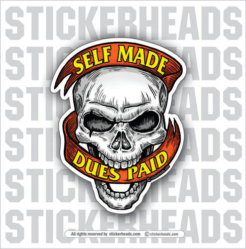 BORN AND RAISED - BLUE COLLAR - SKULL - Work Union Misc Funny Sticker –  Stickerheads Stickers