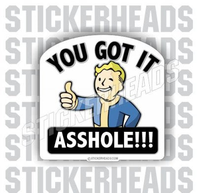 Good Job Thumbs Up Sticker - U.S. Custom Stickers