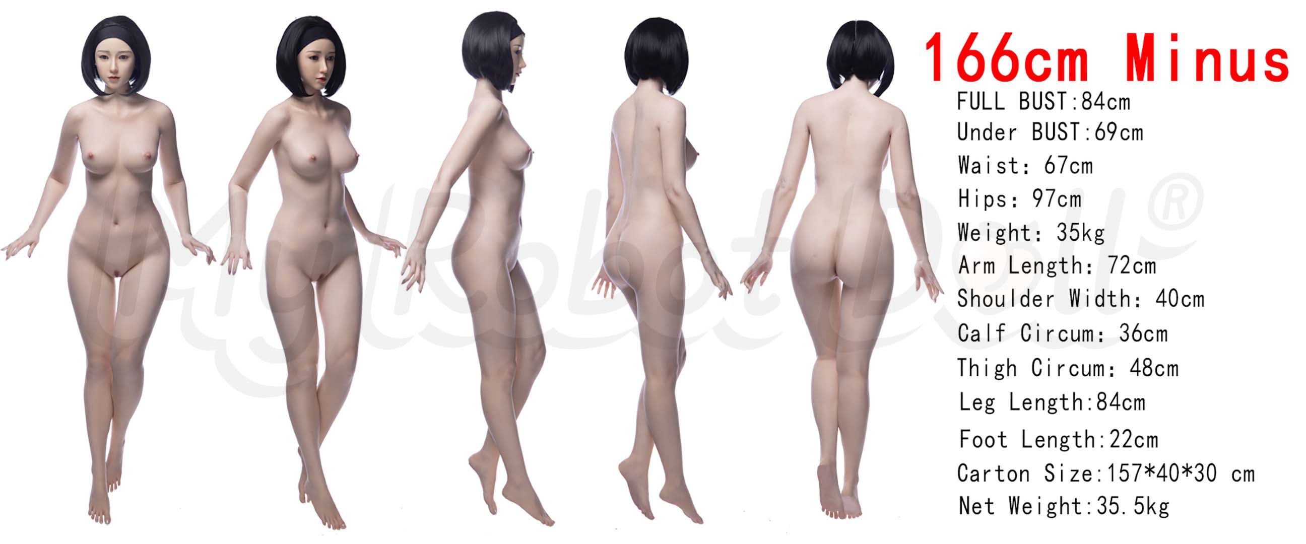 myrobotdoll.com Irontech Irontech 166cm Minus Silicone 3D body