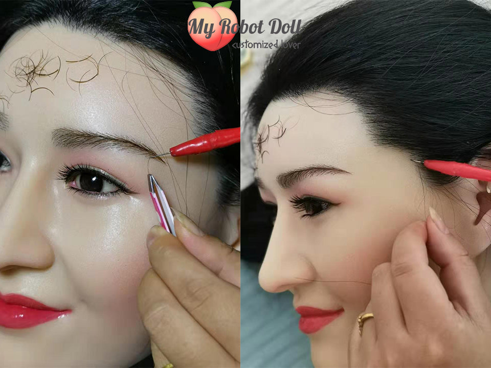 myrobotdoll.com which sex doll brand offers the most custom options eyebrow and hair implants