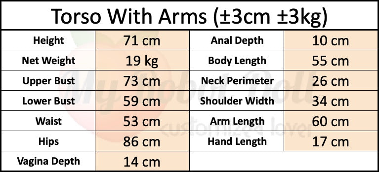 myrobotdoll.com Sino-doll body specifications