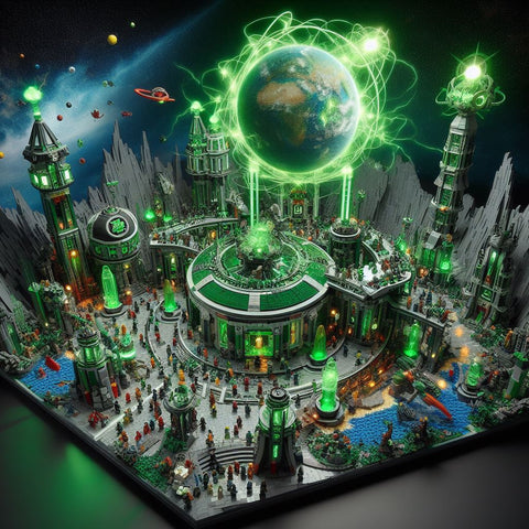 Lego moc Green Lantern Planet Diorama