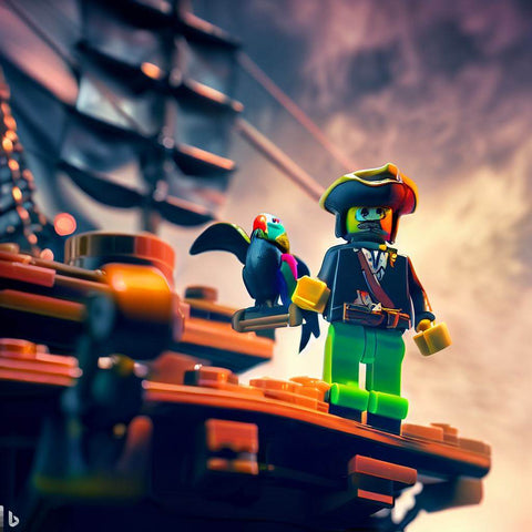 Lego pirate minifigure