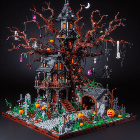 Lego Spooky Haunted Tree MOC