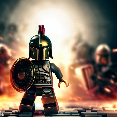 Lego minifigure warrior