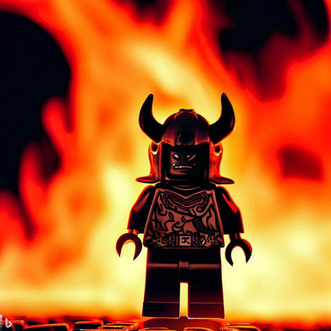 Lego minifigure devil