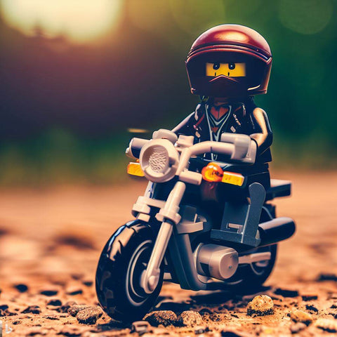 Lego biker minifigure