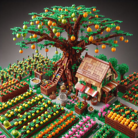 Lego Fruit Tree Orchard MOC