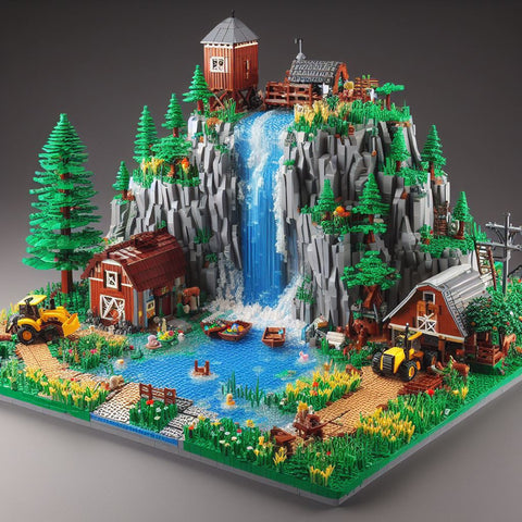 Lego Waterfall Farm MOC